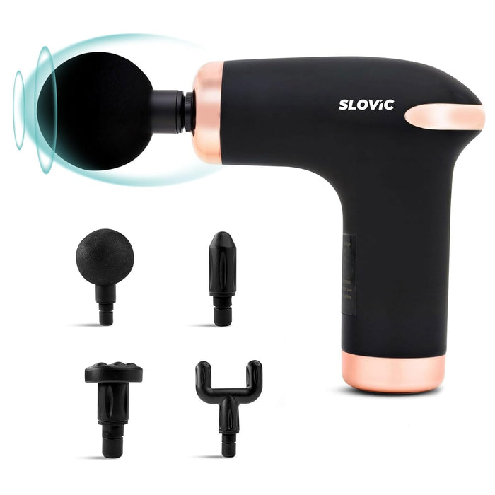 SLOVIC Mini Massage Gun for Post-Workout Recovery & Pain Relief | With 4 Custom Heads | Rechargeable (Copy)