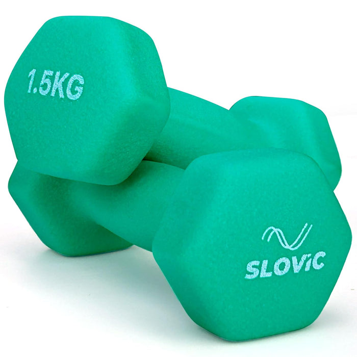 Slovic Neoprene Dumbbells Set for Home Gym | 1.5 Kg