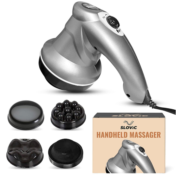 SLOVIC Massage Machine For Body Pain | 3 Massage Heads | 5 Speed Setting