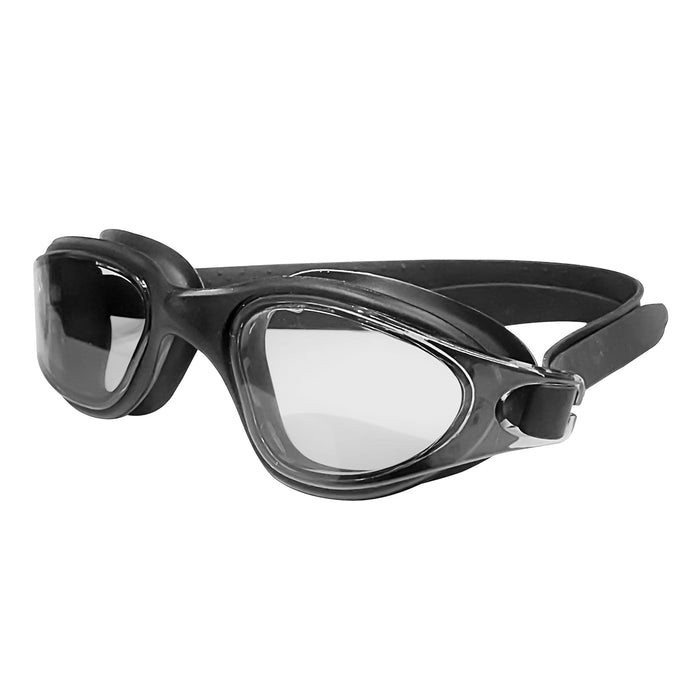 SLOVIC Swimming Goggles | Unisex | Anti-Fog & UV Protected Swimming Glasses (Black)