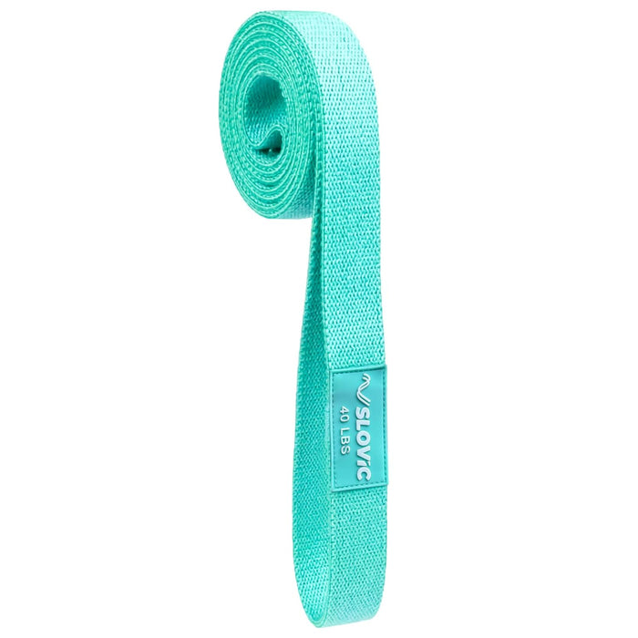 SLOVIC Long Fabric Resistance Bands | Light Resistance - Sea Green, 40LB