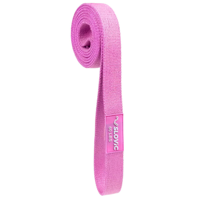 SLOVIC Long Fabric Resistance Bands | Medium Resistance - Pink, 60LB