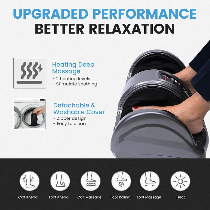 SLOVIC Foot Massager Machine for Pain Relief | Feet Massager for Blood Circulation | 4 Massage Modes