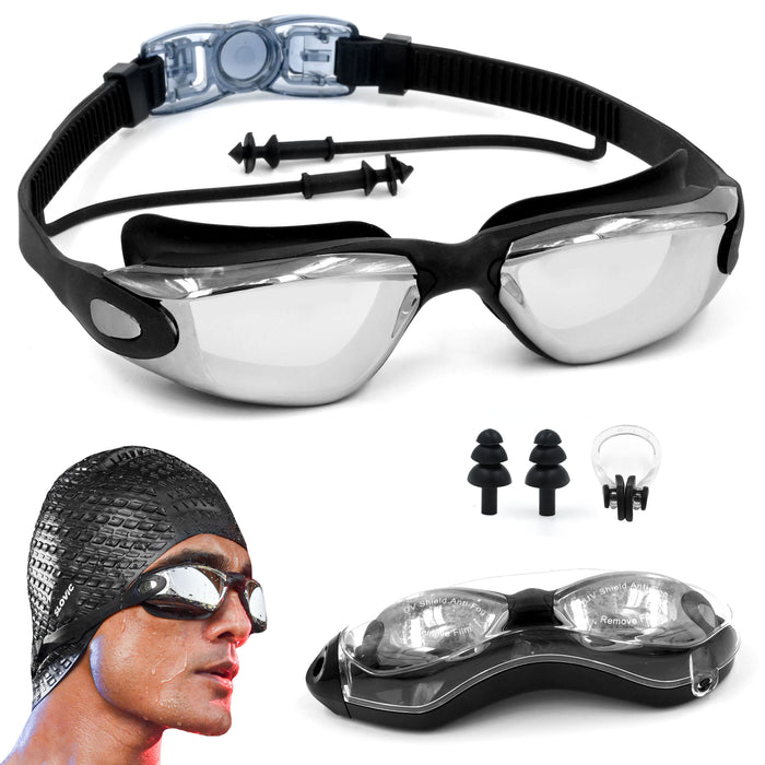 SLOVIC Swimming Goggles | Adult | Unisex | Black