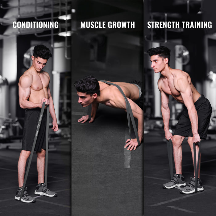 SLOVIC Resistance Bands for Men and Women | Resistance Band Set & Exercise Bands for Workout | Resistance Band for Pull Up | Gym Equipment for Home Workout | Natural and Unbreakable Rubber