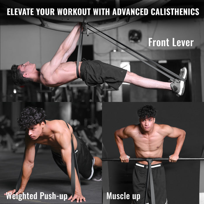 SLOVIC Resistance Bands for Men and Women | Resistance Band Set & Exercise Bands for Workout | Resistance Band for Pull Up | Gym Equipment for Home Workout | Natural and Unbreakable Rubber