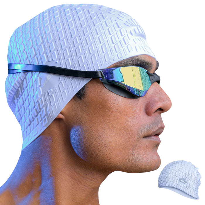 SLOVIC Swimming Cap | Adult | Unisex | Blue