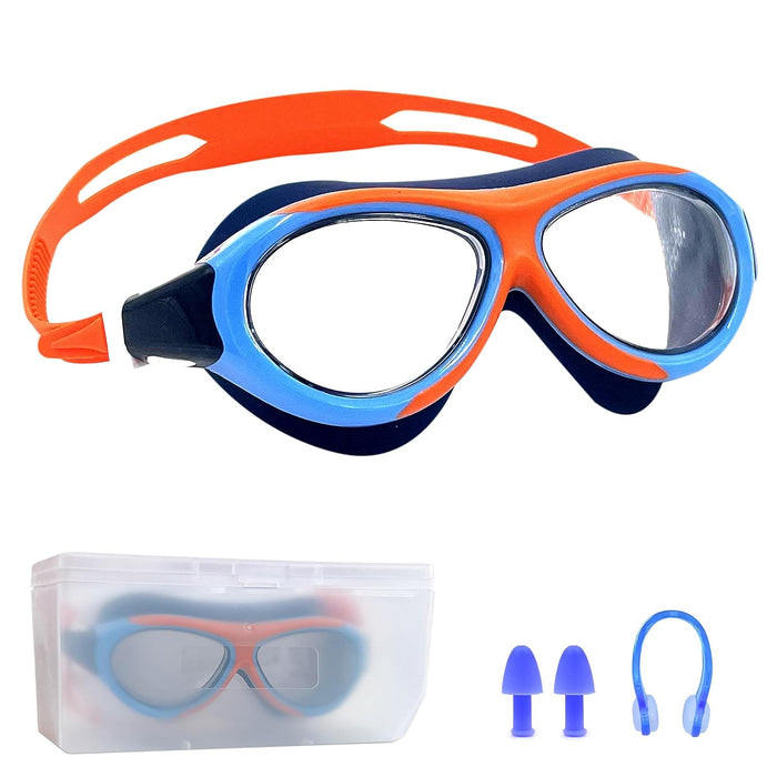 Slovic Swimming Goggles for Kids (Orange)
