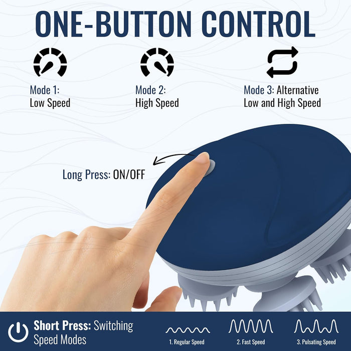 SLOVIC Scalp Massager | Massage Machine for Body Pain & Relaxation | Hair Massage for Hair Growth