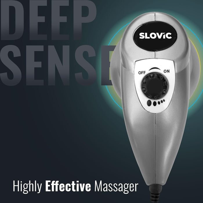 SLOVIC Massage Machine For Body Pain | 3 Massage Heads | 5 Speed Setting