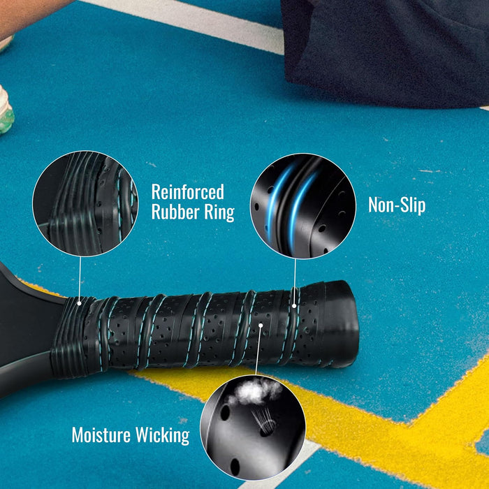 Slovic Pickleball Racket Set | 2 Rackets + 4 Balls | Lightweight & Durable Pickleball Paddles Set