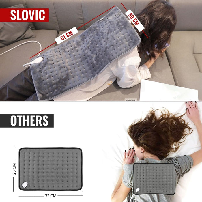 Slovic Electric Heating Pad for Pain Relief | Orthopedic Knee Heating Pad