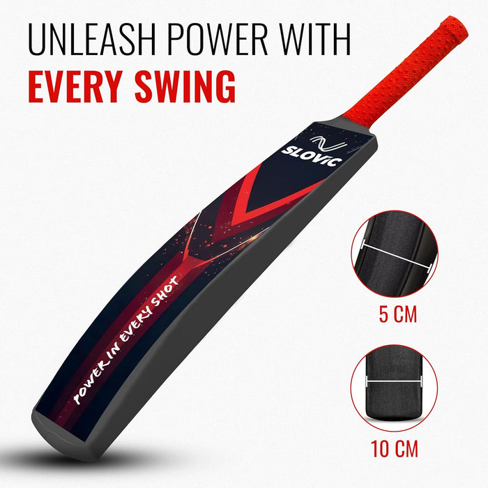 Slovic Cricket Bat | 81 x 10 CM | Lightweight Fiber Bat for Cricket kit