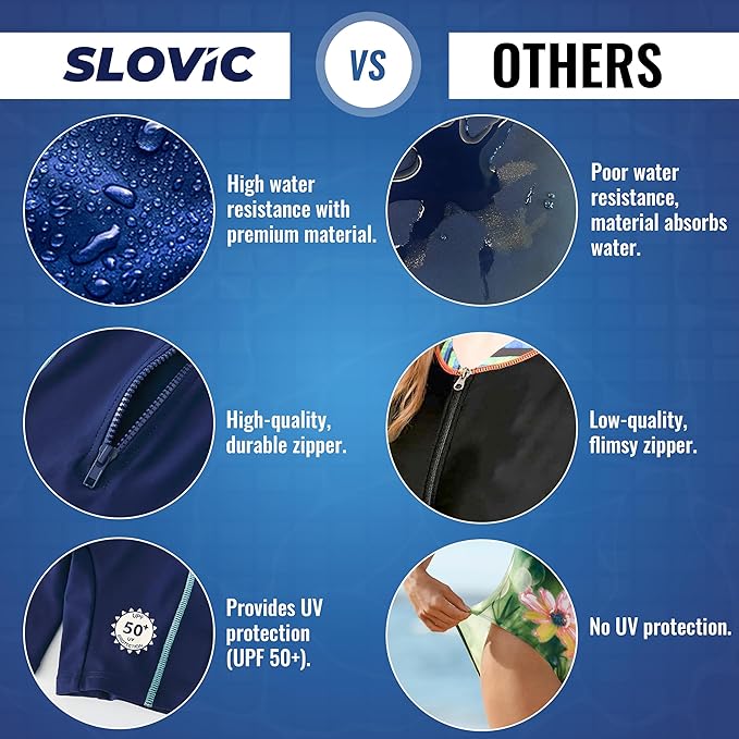 SLOVIC Swimming Costume for Kids | Quick Dry & Chlorine Resistance Material