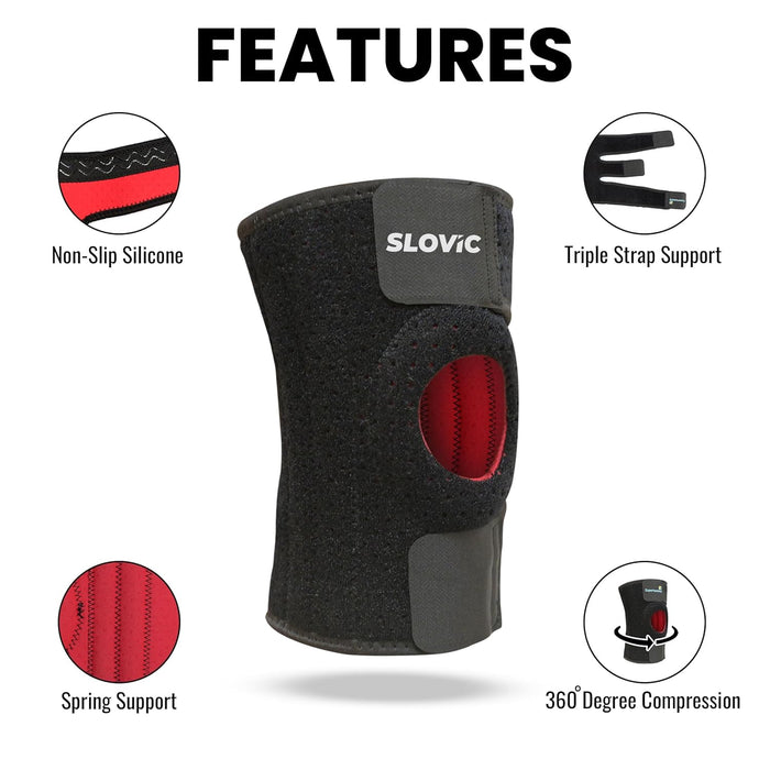 SLOVIC Knee Support | Knee Support for Gym, Arthritis, Knee Pain