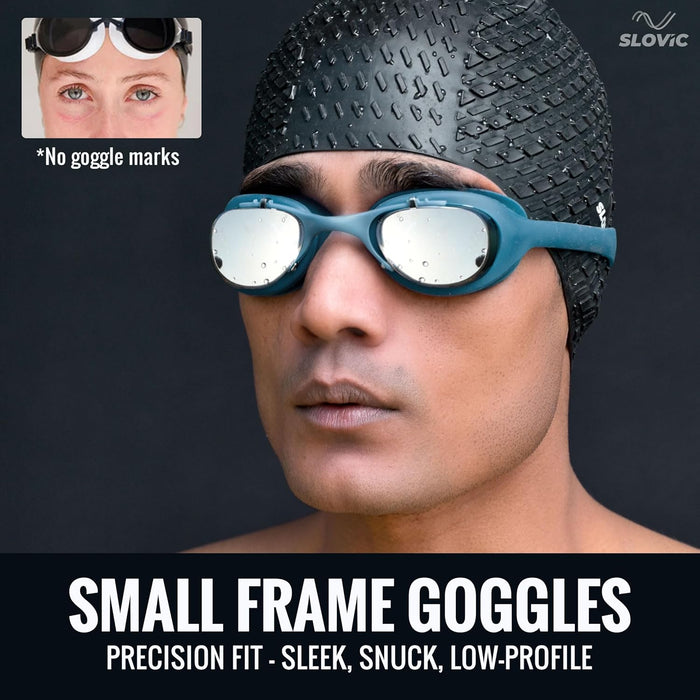 SLOVIC Swimming Goggles | Adult | Unisex | Anti-Fog & UV Protected Swimming Glasses
