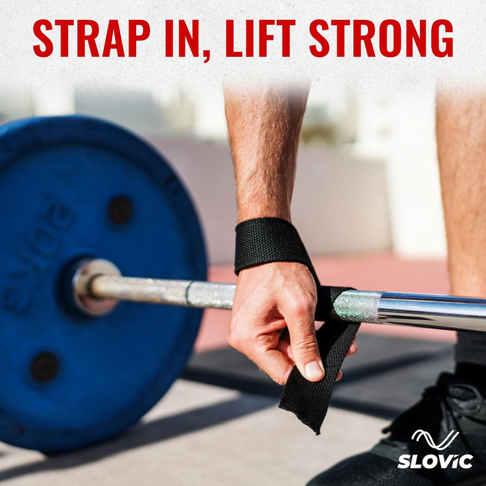 Slovic Weight Lifting Straps for Gym | Non-Slip Deadlift Strap
