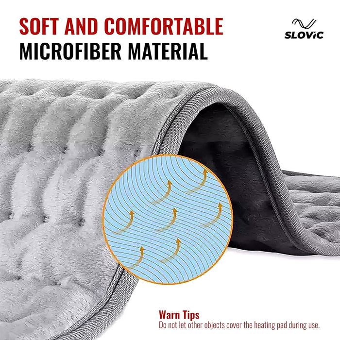 Slovic Electric Heating Pad for Pain Relief | Orthopedic Knee Heating Pad