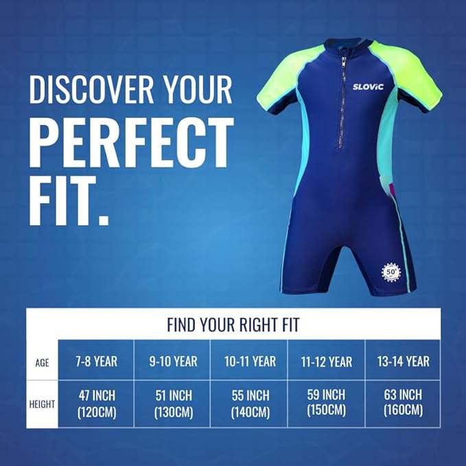 SLOVIC Swimming Costume for Kids | Quick Dry & Chlorine Resistance Material