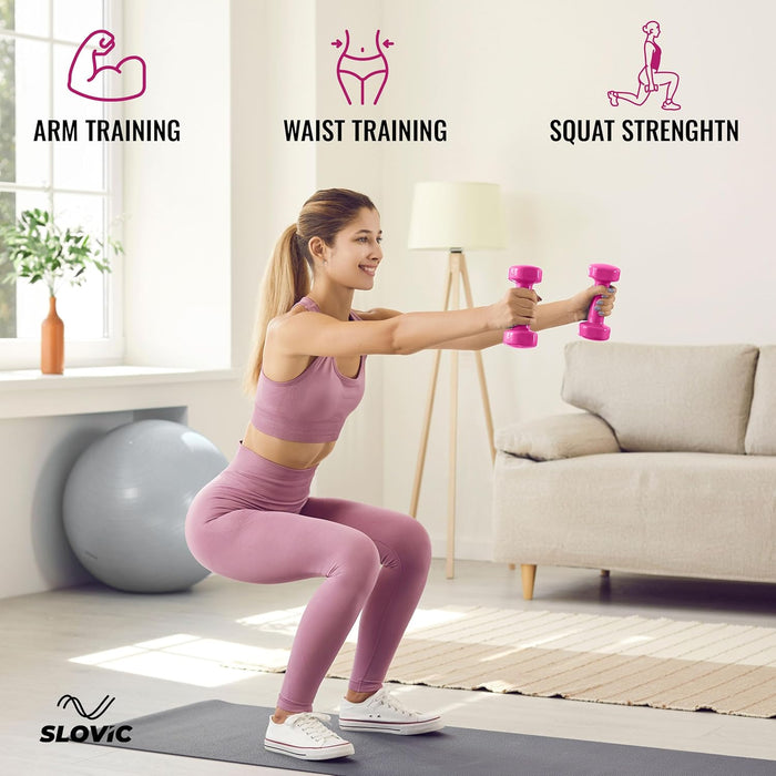 Slovic Neoprene Dumbbells Set for Home Gym | 1 Kg