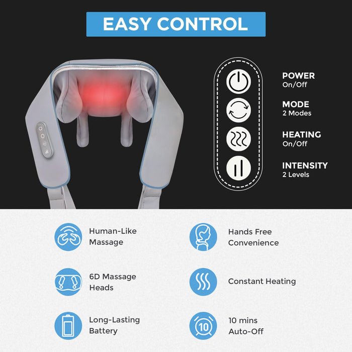 SLOVIC Neck Massager for Cervical Pain | Cervical Massager | Shoulder Massage for Pain Relief with Heating