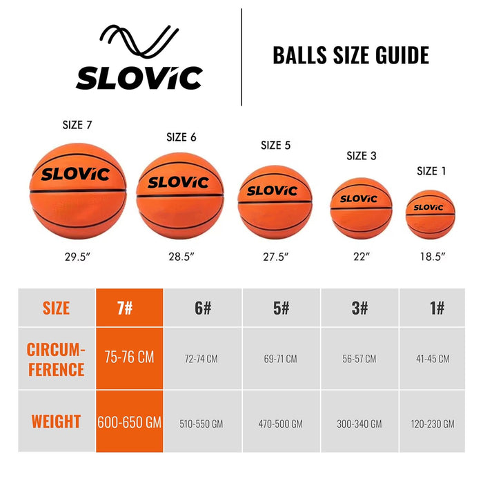 SLOVIC Outdoor Basketball | Professional Basket-Ball for Indoor-Outdoor Training