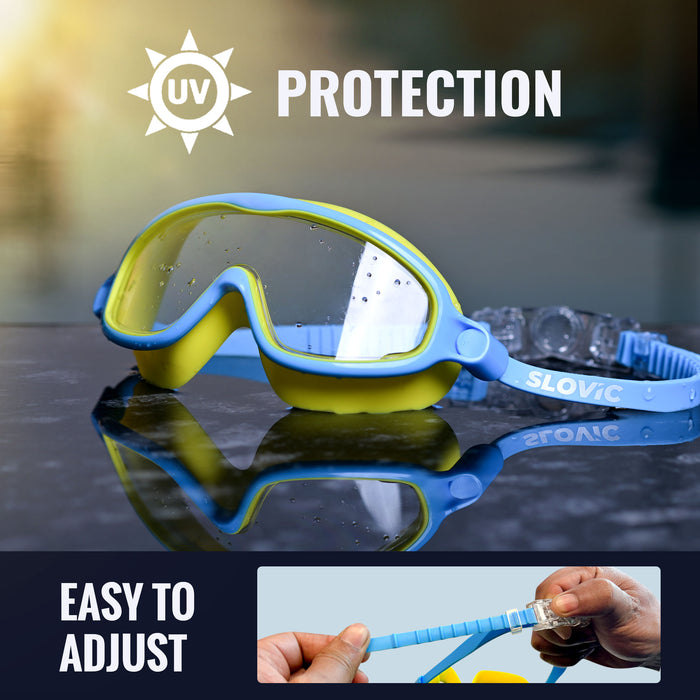 SLOVIC Swimming Goggles | Kids | Unisex | Yellow