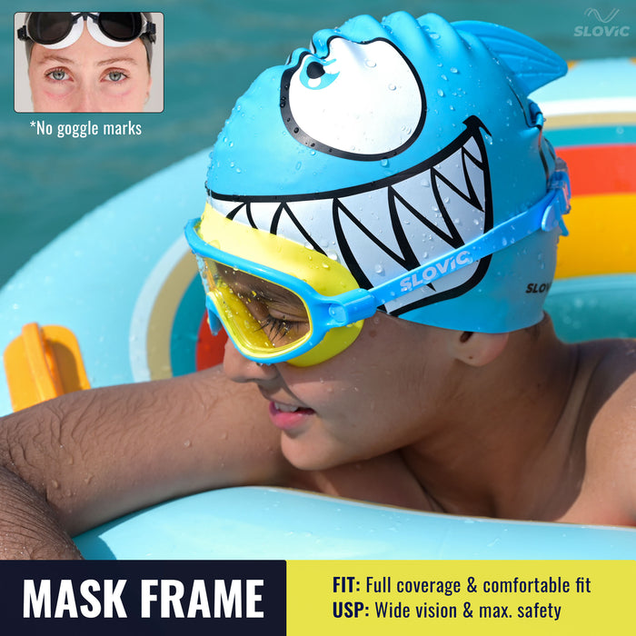 SLOVIC Swimming Goggles | Kids | Unisex | Yellow