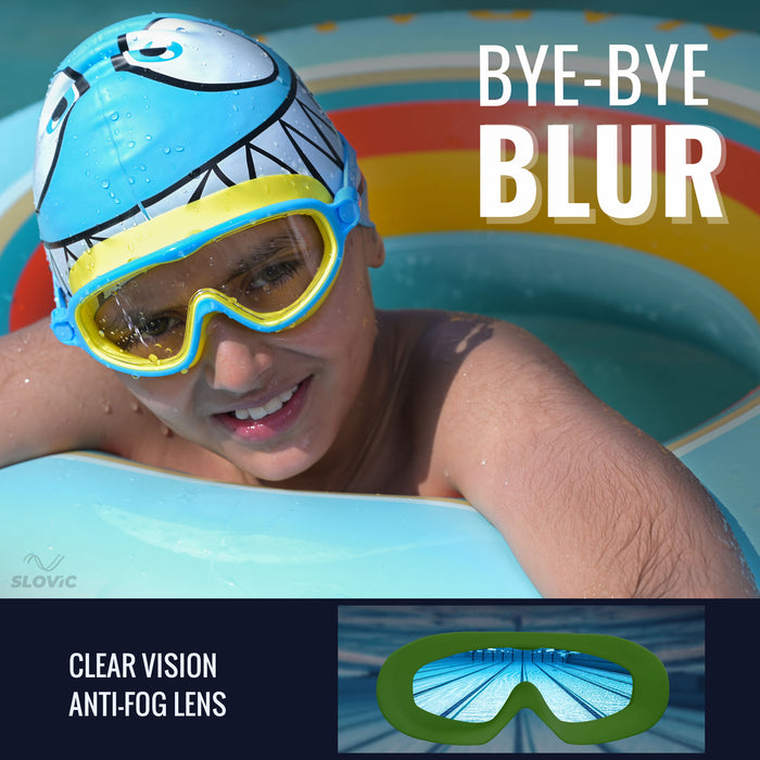 SLOVIC Swimming Goggles | Kids | Unisex | Yellow