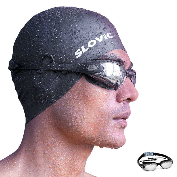 SLOVIC Swimming Goggles | Adult | Unisex | Black