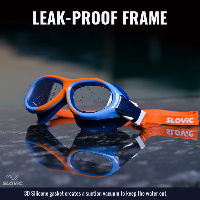 SLOVIC Swimming Goggles | Kids | Unisex | Orange