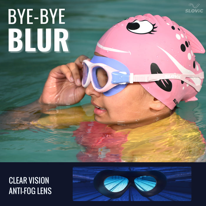 SLOVIC Swimming Goggles | Kids | Unisex | Pink