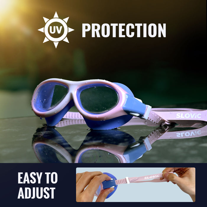 SLOVIC Swimming Goggles | Kids | Unisex | Pink