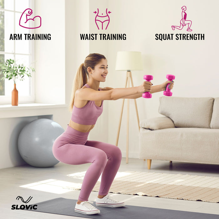 Slovic Neoprene Dumbbells Set for Home Gym | 1 Kg