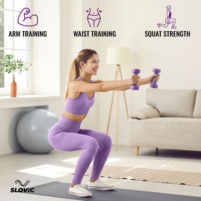Slovic Neoprene Dumbbells Set for Home Gym | 2 Kg
