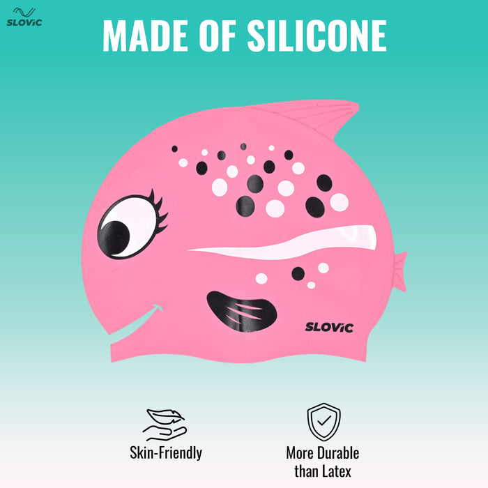 SLOVIC Swimming Kit for Kids | Swimming Goggles & Swimming Cap for Girls