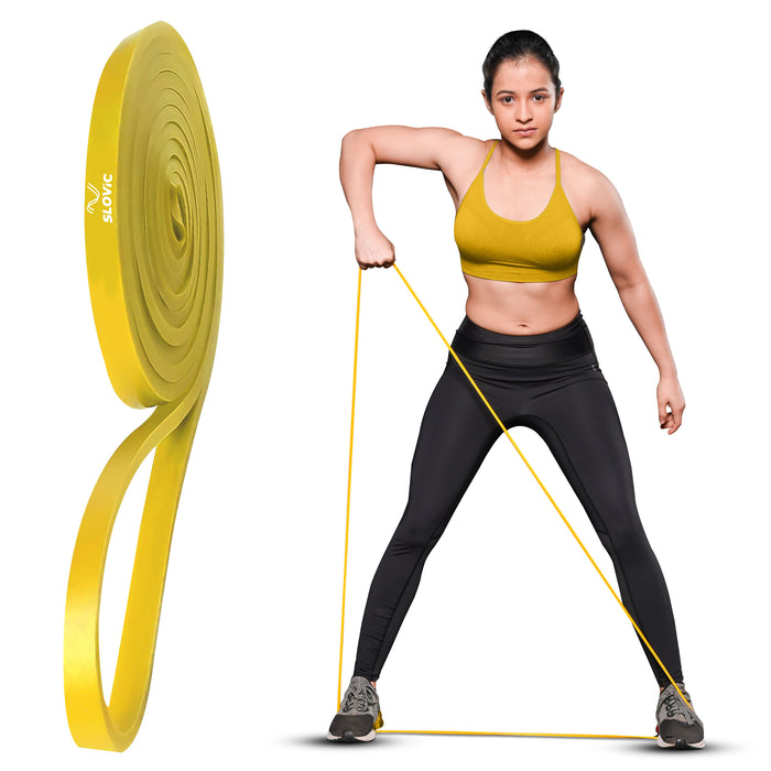 SLOVIC Resistance Bands for Men and Women | Resistance Band Set & Exercise Bands for Workout | Resistance Band for Pull Up | Gym Equipment for Home Workout | Natural and Unbreakable Rubber