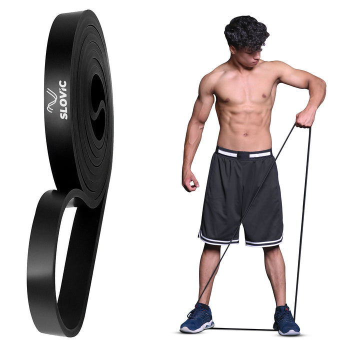 SLOVIC Resistance Bands for Men and Women | Resistance Band Set & Exercise Bands for Workout | Resistance Band for Pull Up | Gym Equipment for Home Workout | Natural and Unbreakable Rubber
