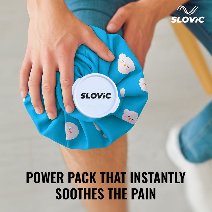 Slovic Cold & Hot Water Bag for Pain Relief [9 Inches] | 2 in 1 Ice Packs for Pain Relief | leakproof & Durable | Ideal for Joint Pain, Muscle Pain, Injuries and Hot & Cold Therapy