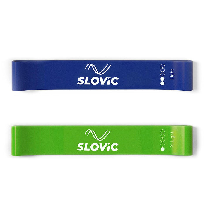 Slovic Resistance Mini Loop Bands 100% Natural Latex (Set of 2)