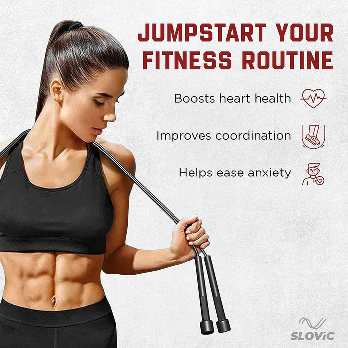 Slovic Adjustable Skipping Rope | Tangle Free
