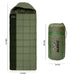 Slovic Sleeping Bag 0 to -10°C Lightweight Waterproof Winter Sleeping Bag