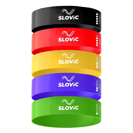 Slovic Resistance Mini Loop Bands 100% Natural Latex (Set of 5)