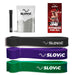Slovic Resistance Band Pull up Training Bands for Calisthenics (Black + Purple + Green)