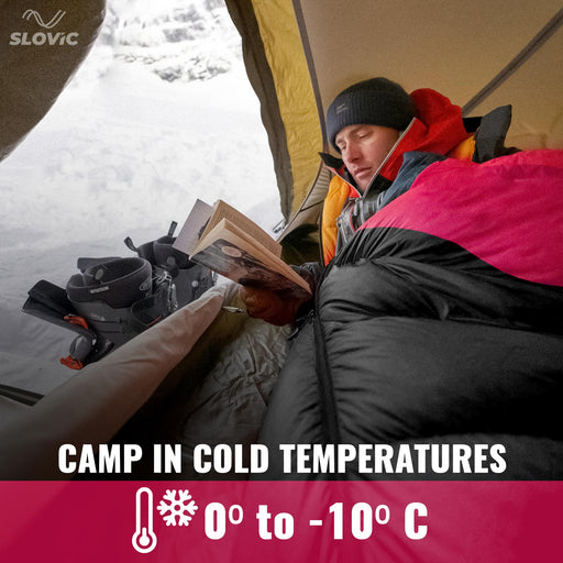 Slovic Sleeping Bag for Camping 0°C to -10°C