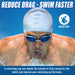 Slovic Silicone Swimming Cap for Men & Women (Blue)