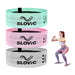 Slovic Fabric Resistance Band Anti-Slip Mini Loop Resistance Bands for Calisthenics (Set of 3)