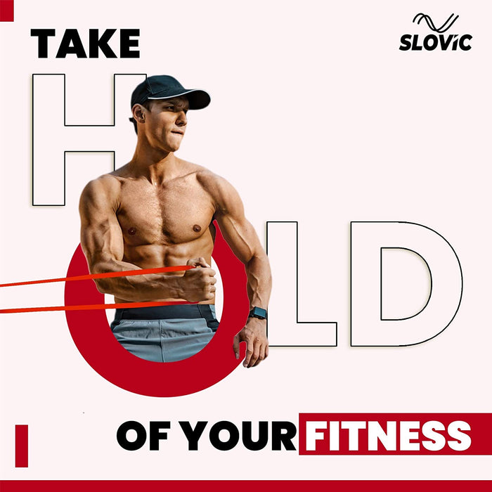 Slovic Resistance Band Pull up Training Bands for Calisthenics (Red)
