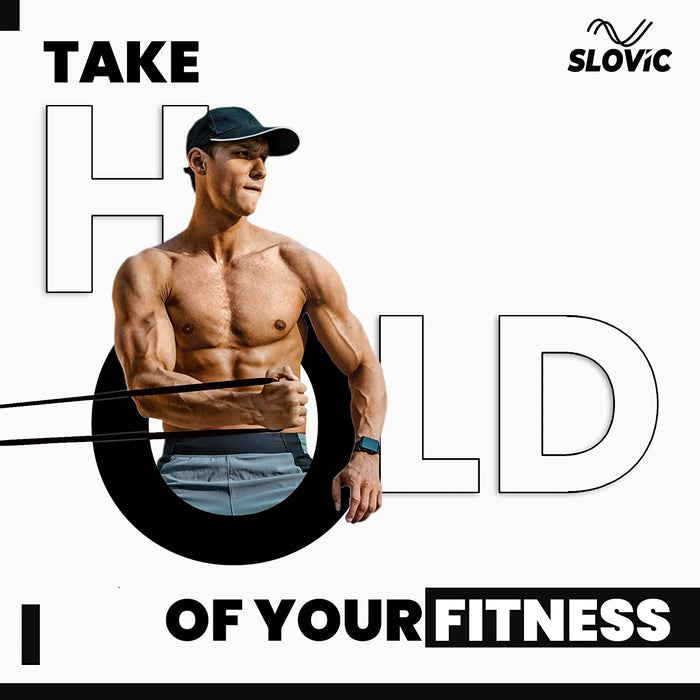 Slovic Resistance Band Pull up Training Bands for Calisthenics (Black)