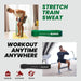 Slovic Resistance Band Pull up Training Bands for Calisthenics (Black + Purple + Green)